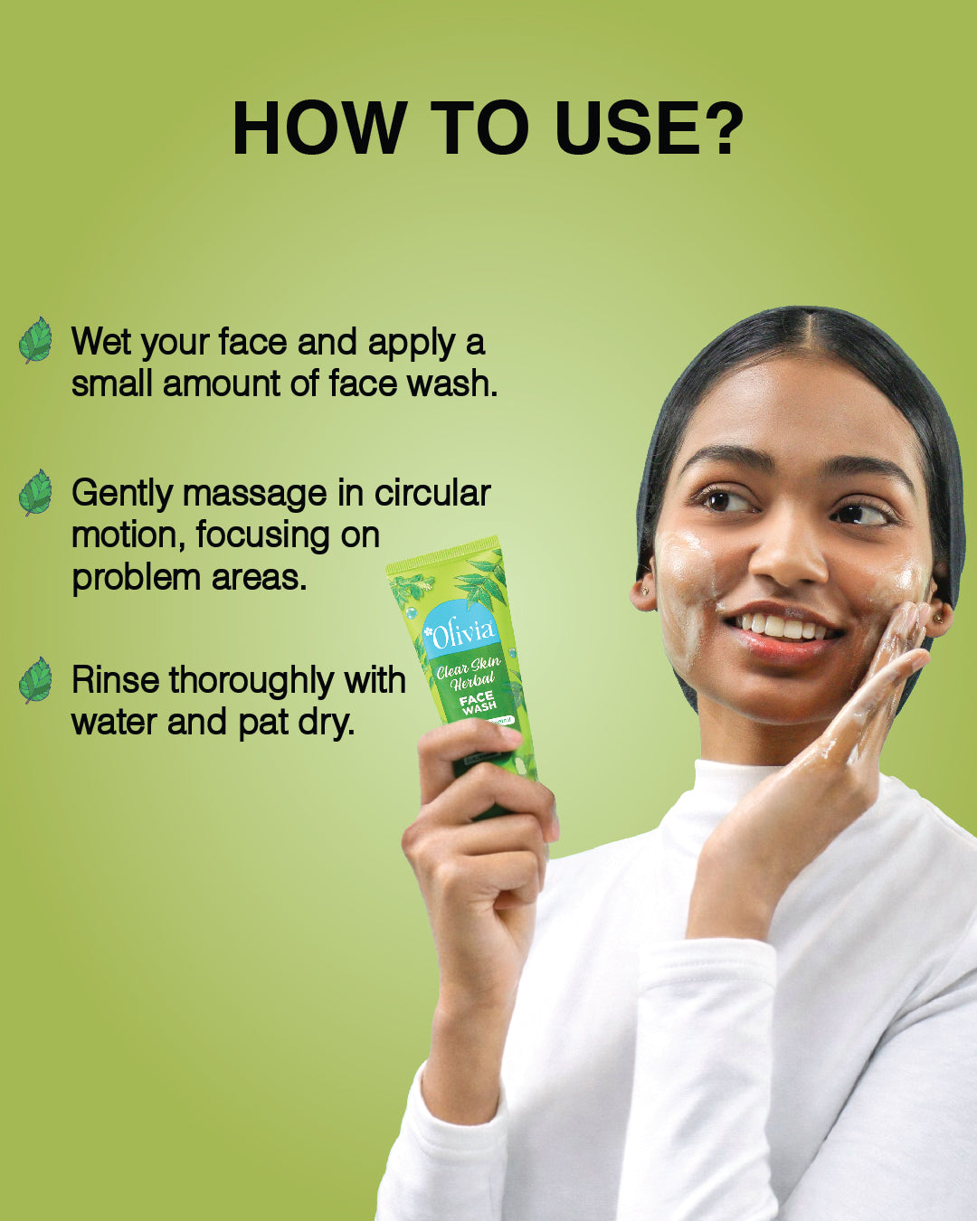 Olivia Clear Skin Herbal Face Wash for Acne Control