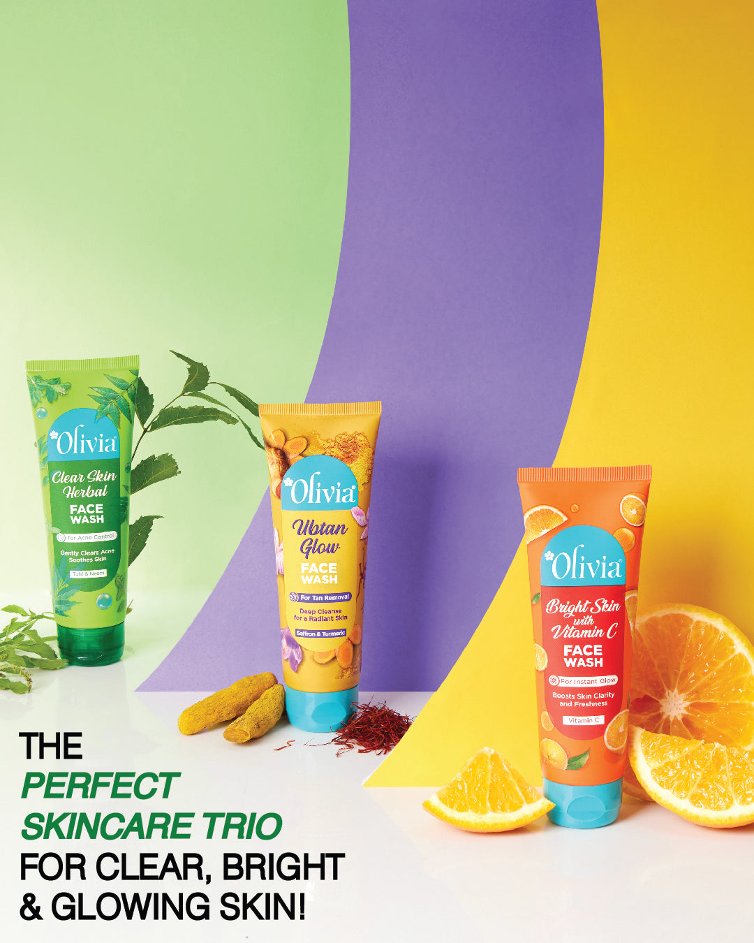 Olivia Clear Skin Herbal Face Wash for Acne Control