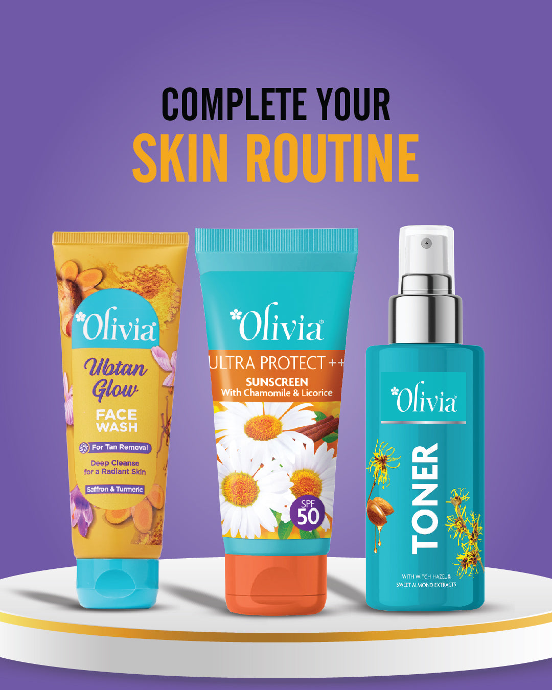 Olivia Ubtan Glow Face Wash for Tan Removal