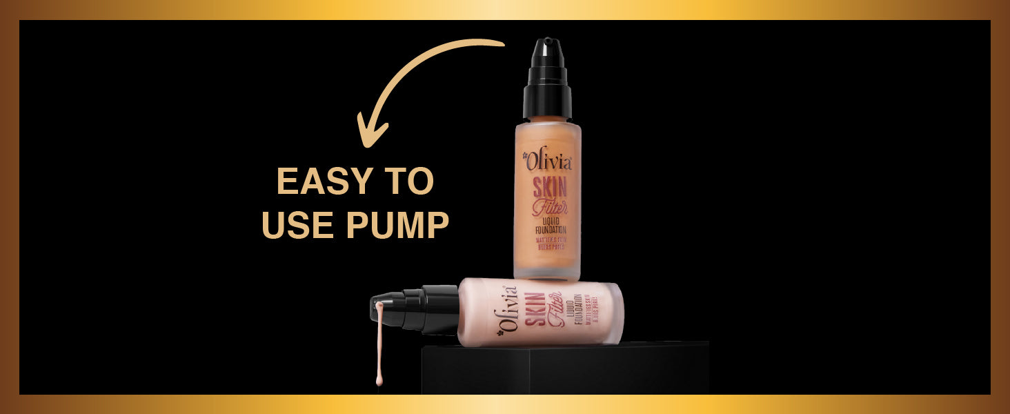 Olivia Skin Filter Liquid Foundation | Mattifies Skin and Blurs Pores