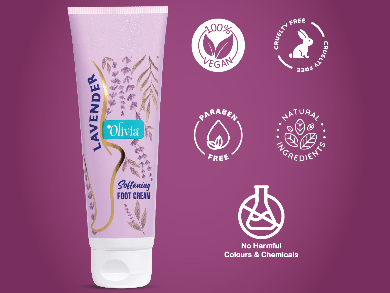Olivia Softening Foot Cream with Lavender