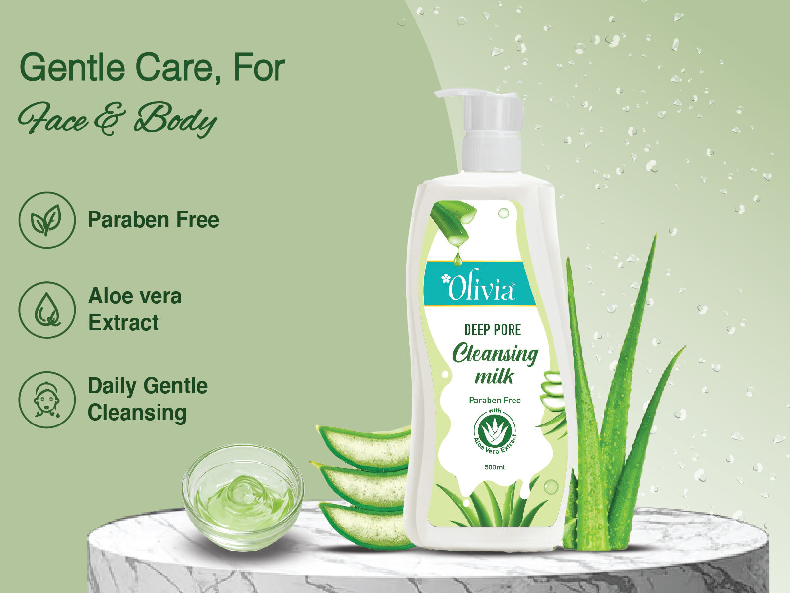 Olivia Aloe Vera Cleansing Milk