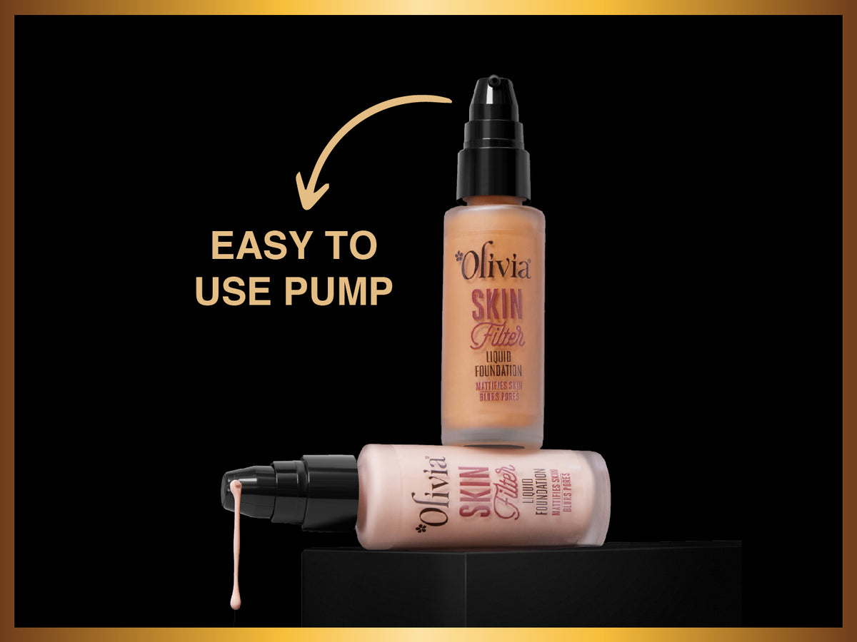 Olivia Skin Filter Liquid Foundation | Mattifies Skin and Blurs Pores