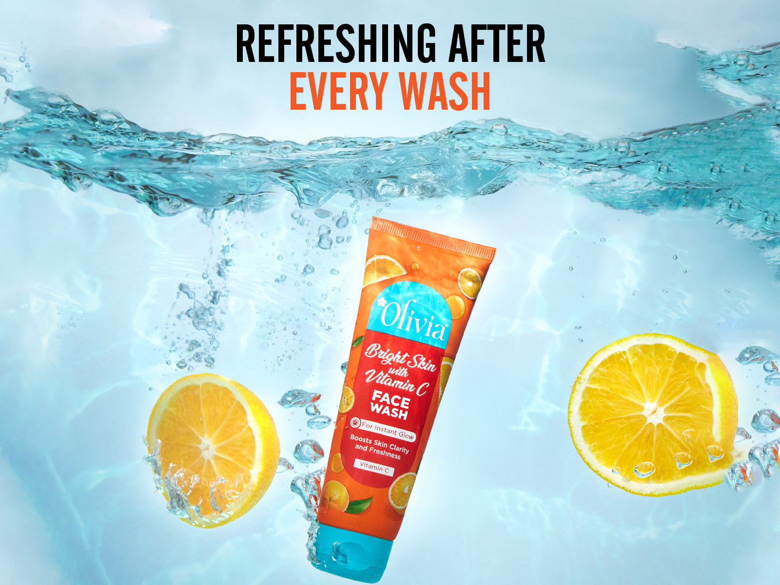 Olivia Bright Skin Face Wash with Vitamin C for Instant Glow