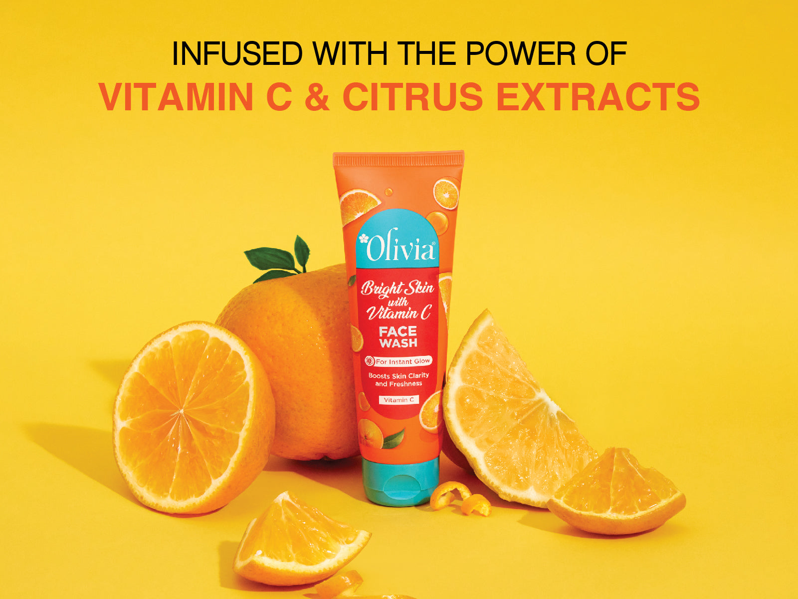 Olivia Bright Skin Face Wash with Vitamin C for Instant Glow