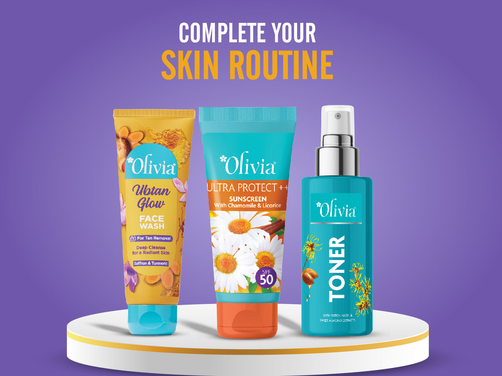 Olivia Ubtan Glow Face Wash for Tan Removal