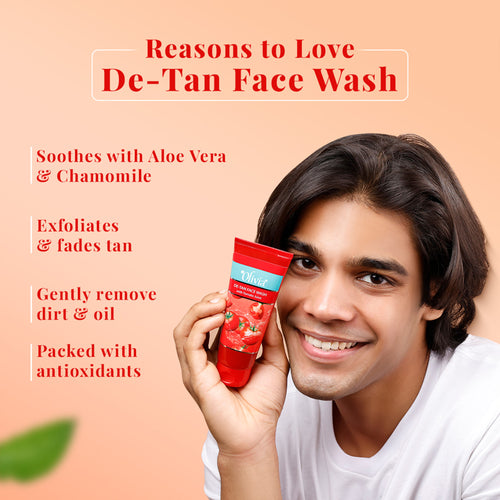 Olivia De-Tan Face Wash with Tomato Juice | For Tanned Skin