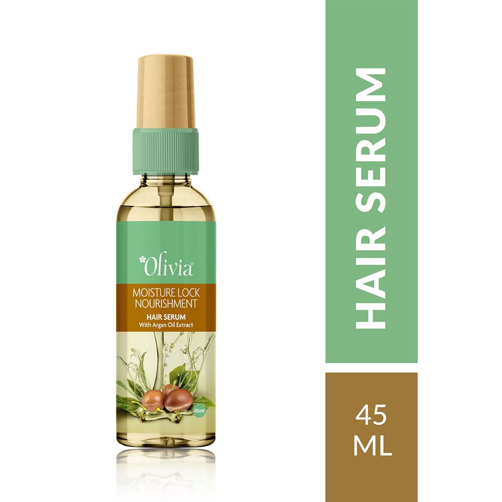 Moisture Lock Nourishment Hair Serum with Argan Oil Extract Olivia Beauty