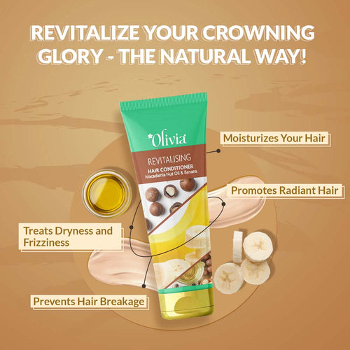 Revitalizing Hair Conditioner with Macadamia Oil & Banana Olivia Beauty