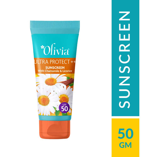 Ultra Protect ++ Sunscreen with Chamomile and Licorice SPF 50 Olivia Beauty