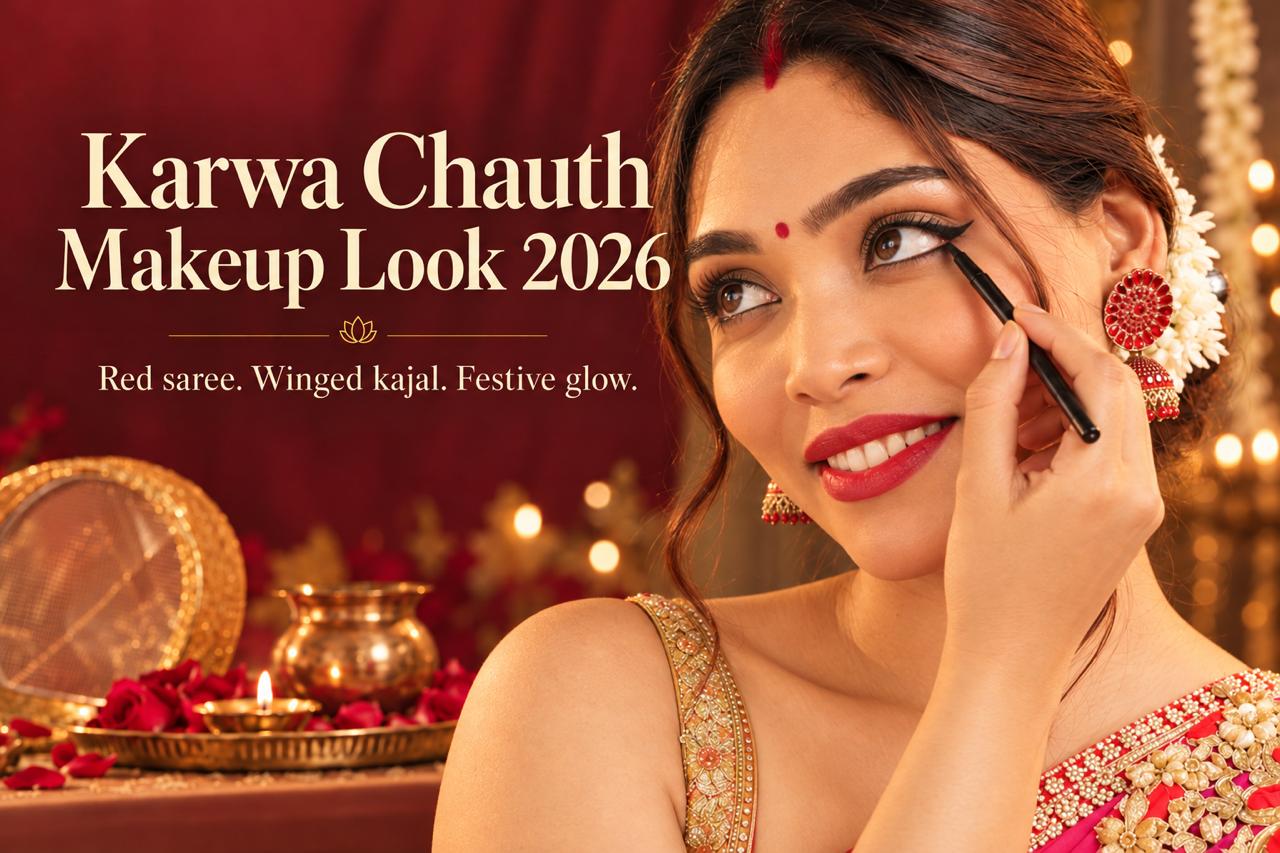 Karwa Chauth Makeup Look 2026: Long-Wear Makeup That Lasts Till Moonrise
