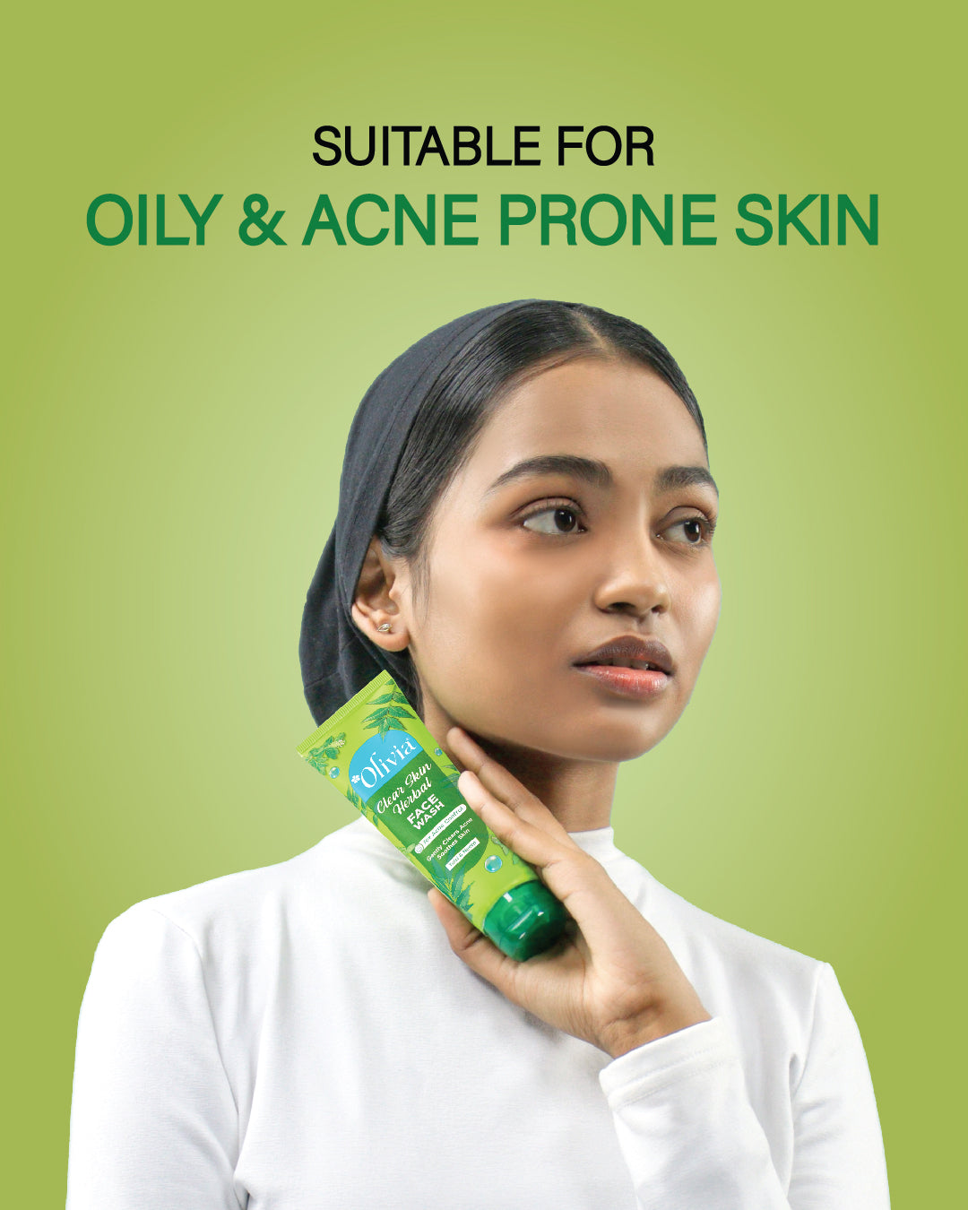 Olivia Clear Skin Herbal Face Wash for Acne Control
