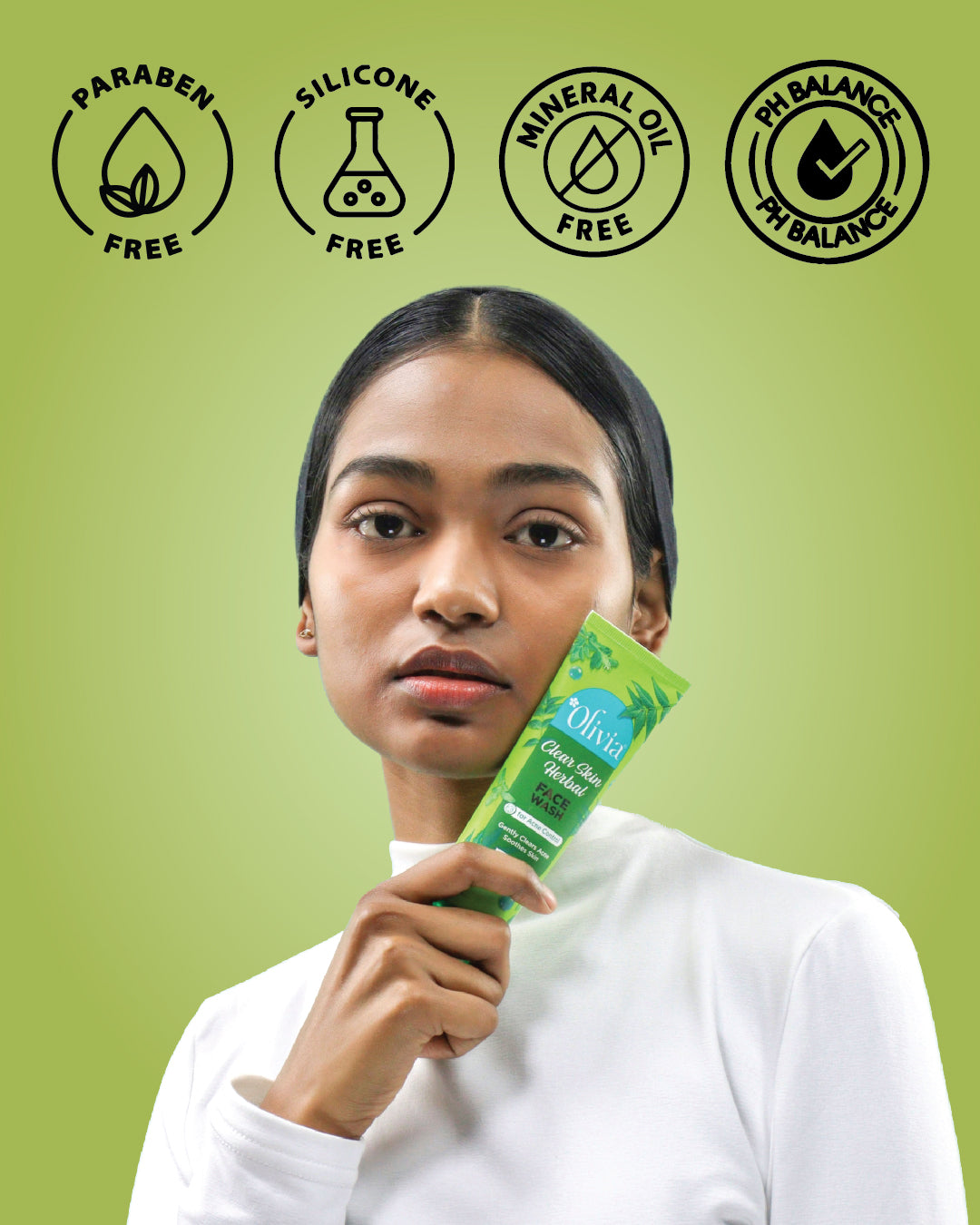 Olivia Clear Skin Herbal Face Wash for Acne Control