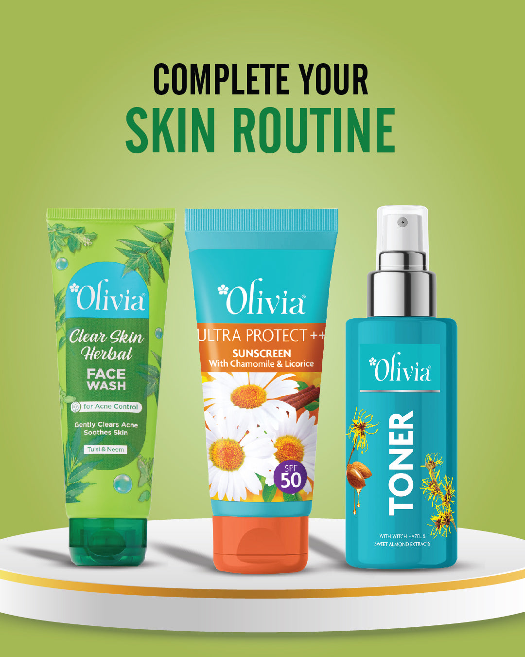 Olivia Clear Skin Herbal Face Wash for Acne Control