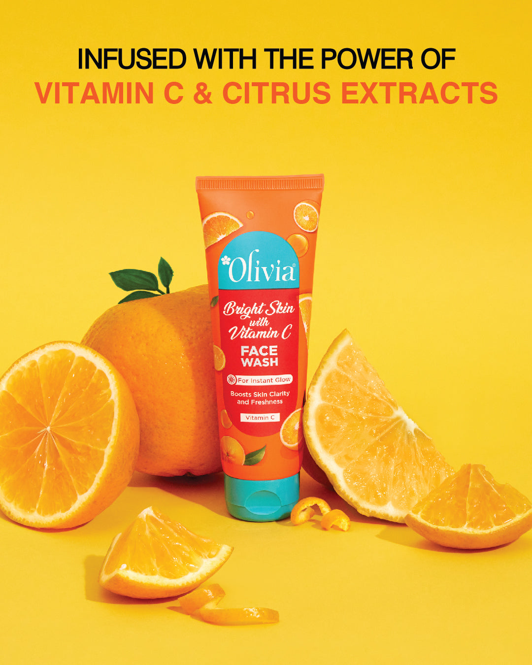 Olivia Bright Skin Face Wash with Vitamin C for Instant Glow