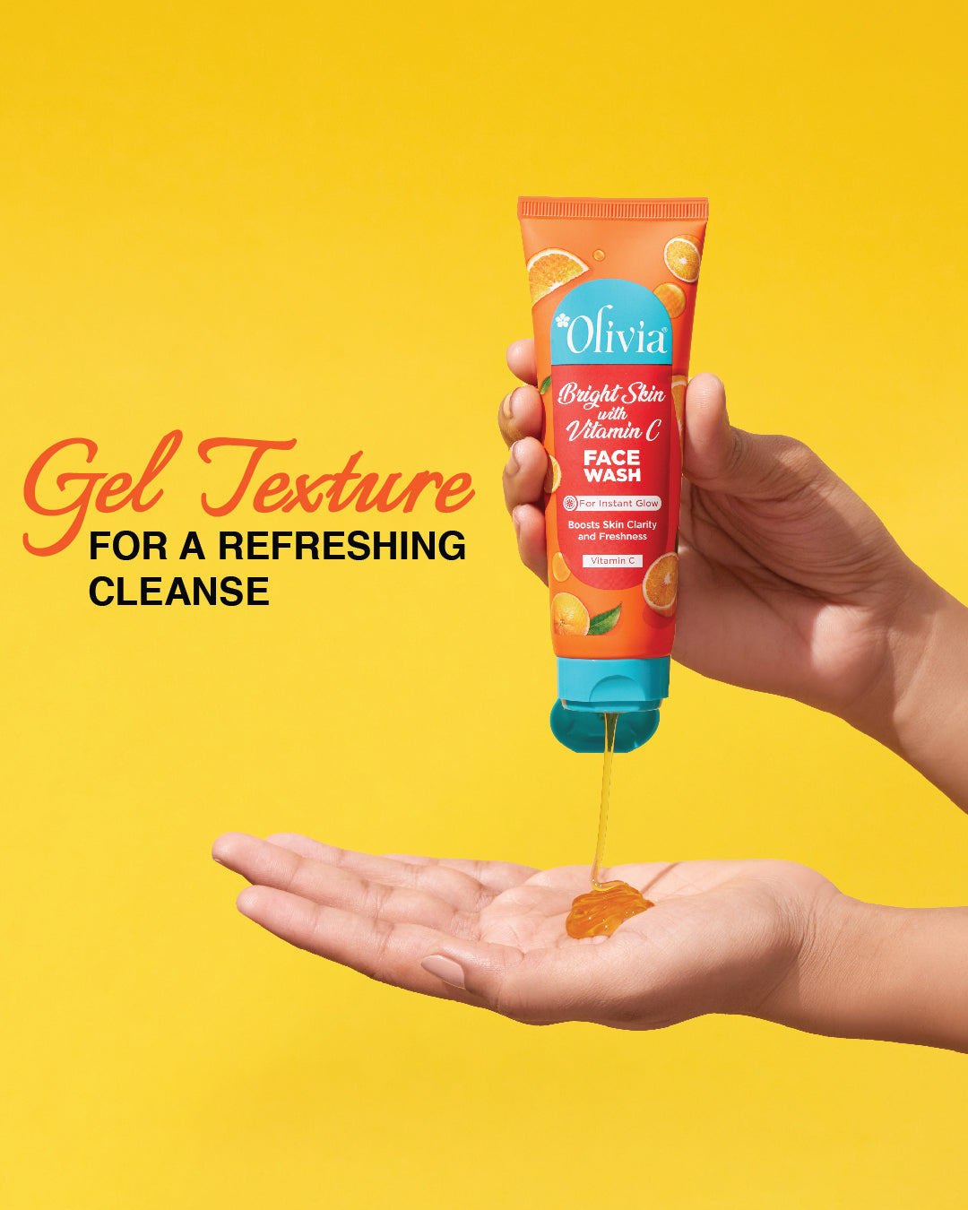 Olivia Bright Skin Face Wash with Vitamin C for Instant Glow
