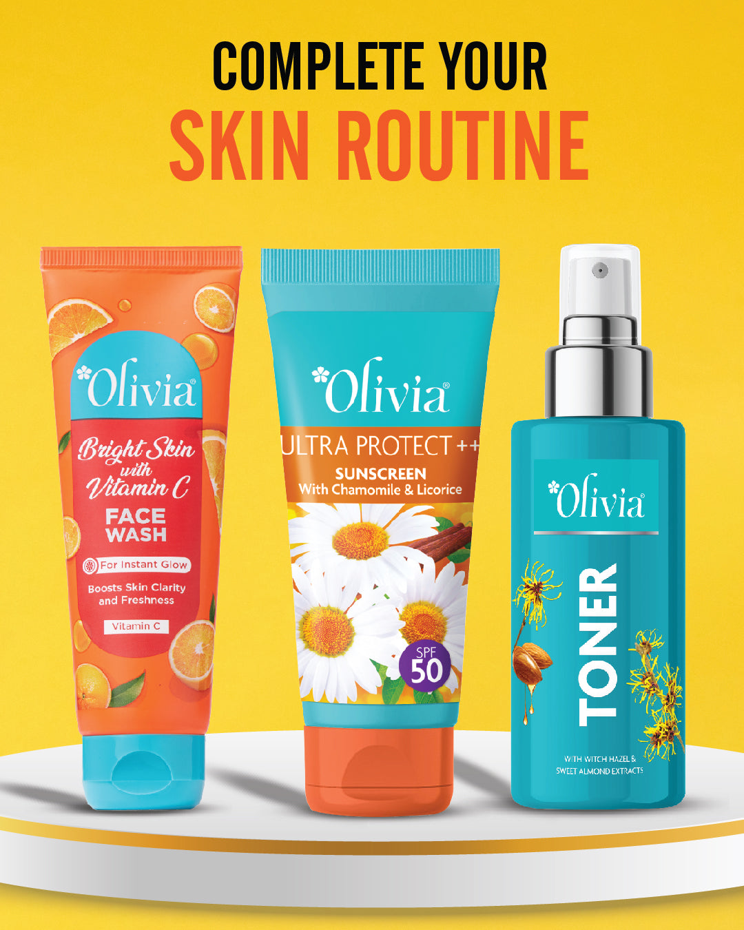 Olivia Bright Skin Face Wash with Vitamin C for Instant Glow