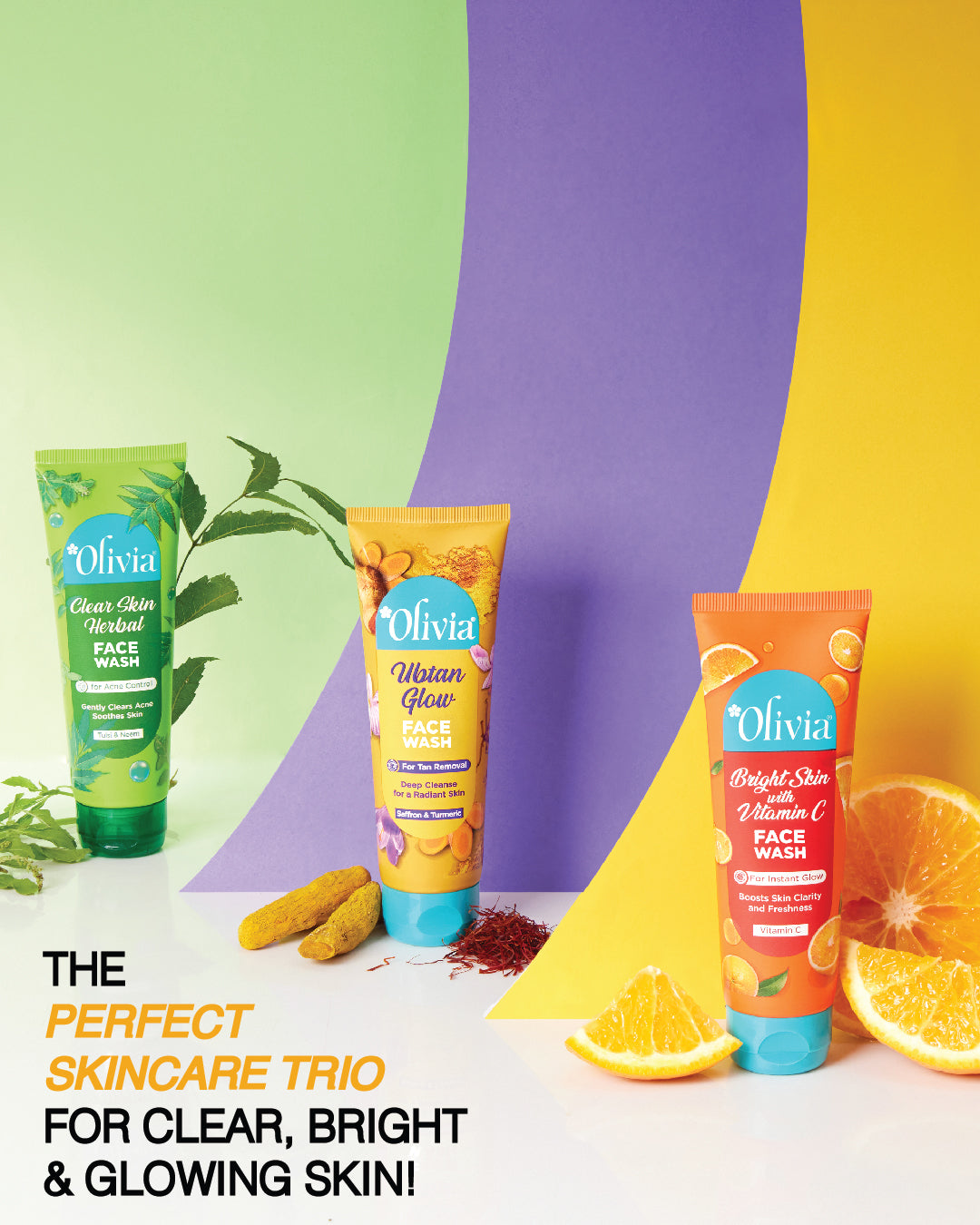 Olivia Ubtan Glow Face Wash for Tan Removal
