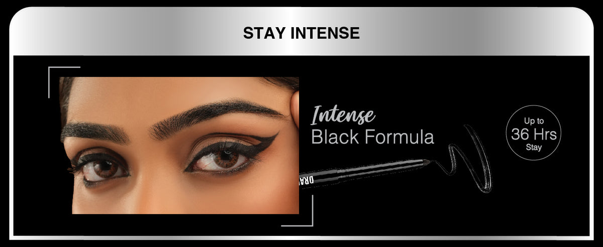 Olivia Drameyetics Infinite Black Kajal | 36HR Waterproof Kajal | Intense Black | Smudge-Proof | Vegan Formula | 0.3g