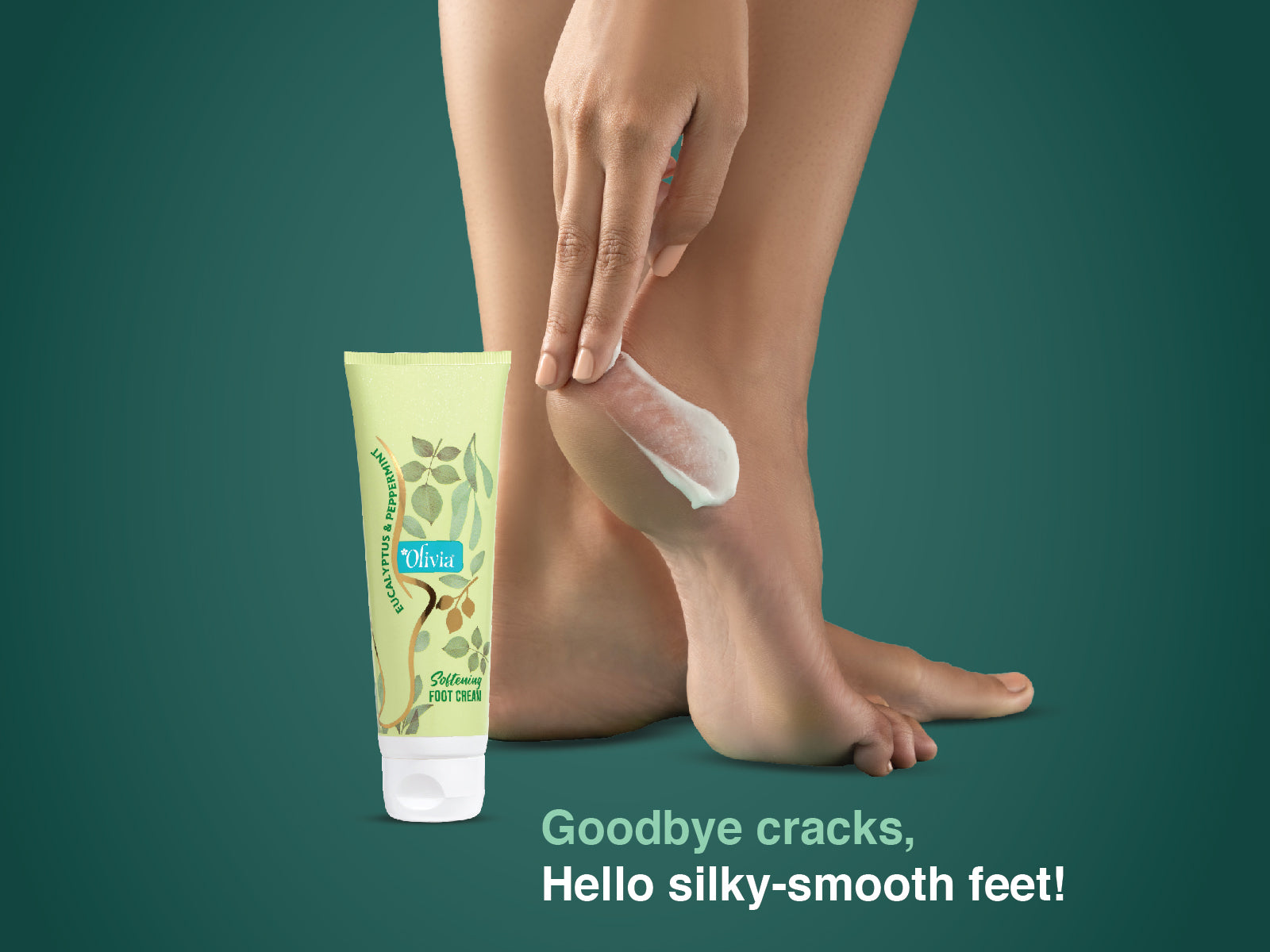 Olivia Softening Foot Cream with Eucalyptus & Peppermint