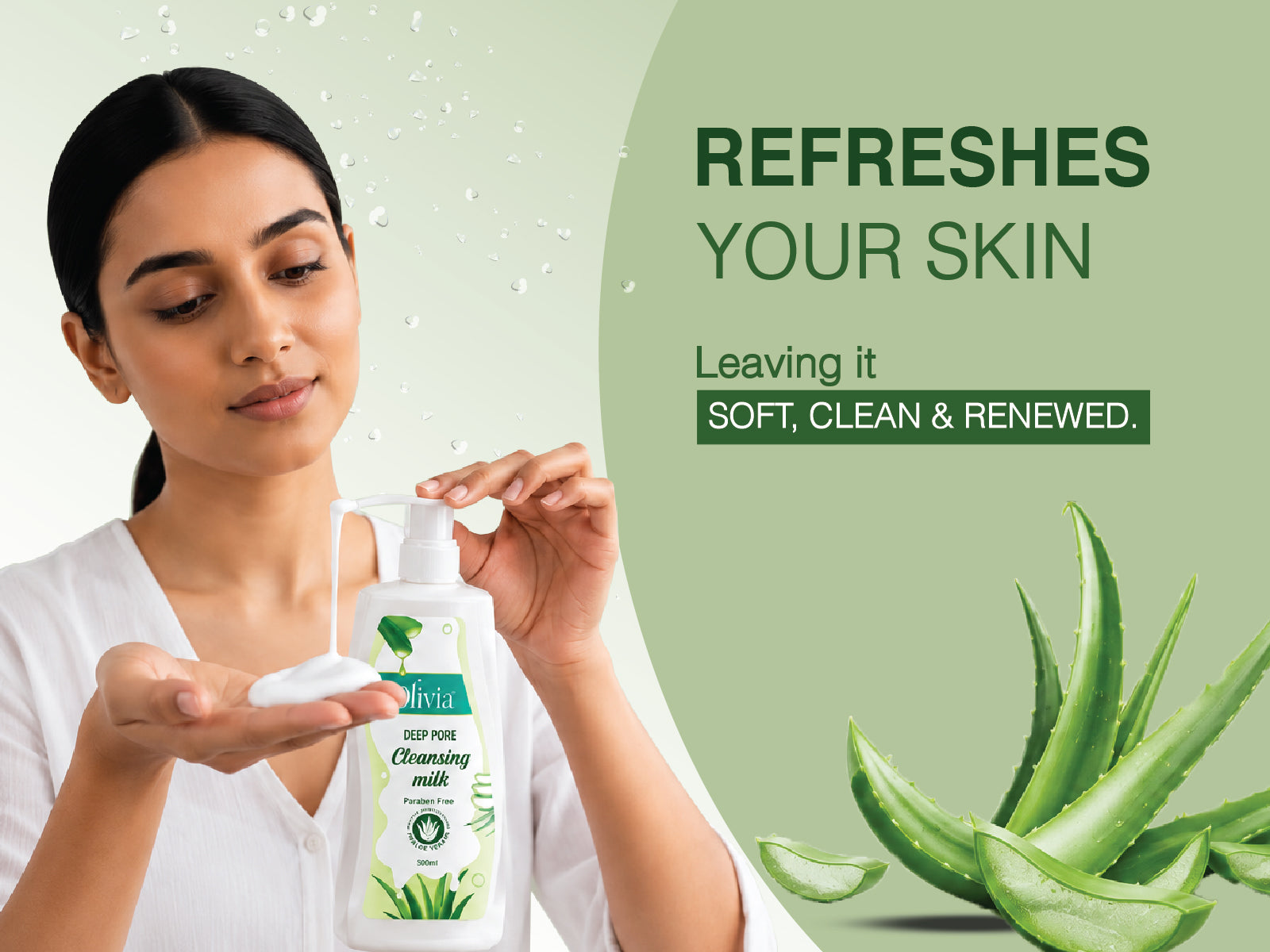 Olivia Aloe Vera Cleansing Milk