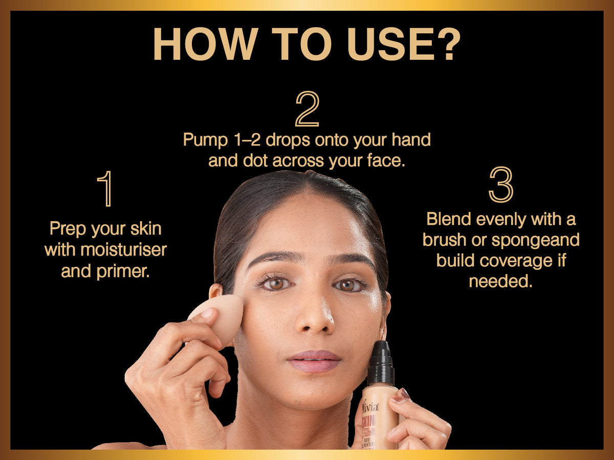Olivia Skin Filter Liquid Foundation | Mattifies Skin and Blurs Pores