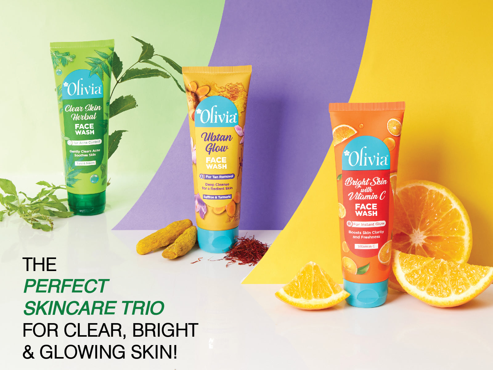 Olivia Clear Skin Herbal Face Wash for Acne Control