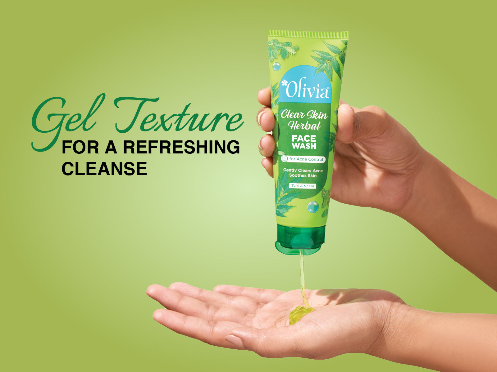 Olivia Clear Skin Herbal Face Wash for Acne Control