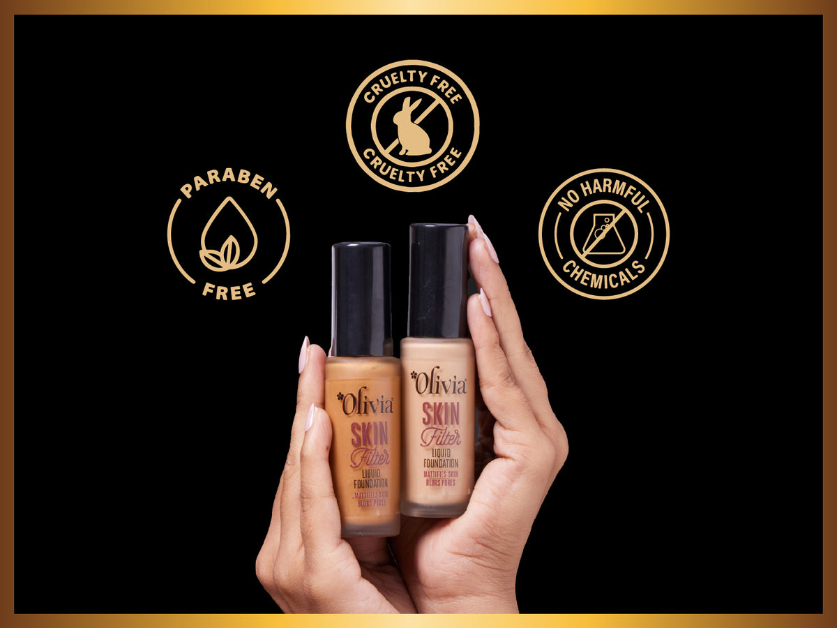 Olivia Skin Filter Liquid Foundation | Mattifies Skin and Blurs Pores