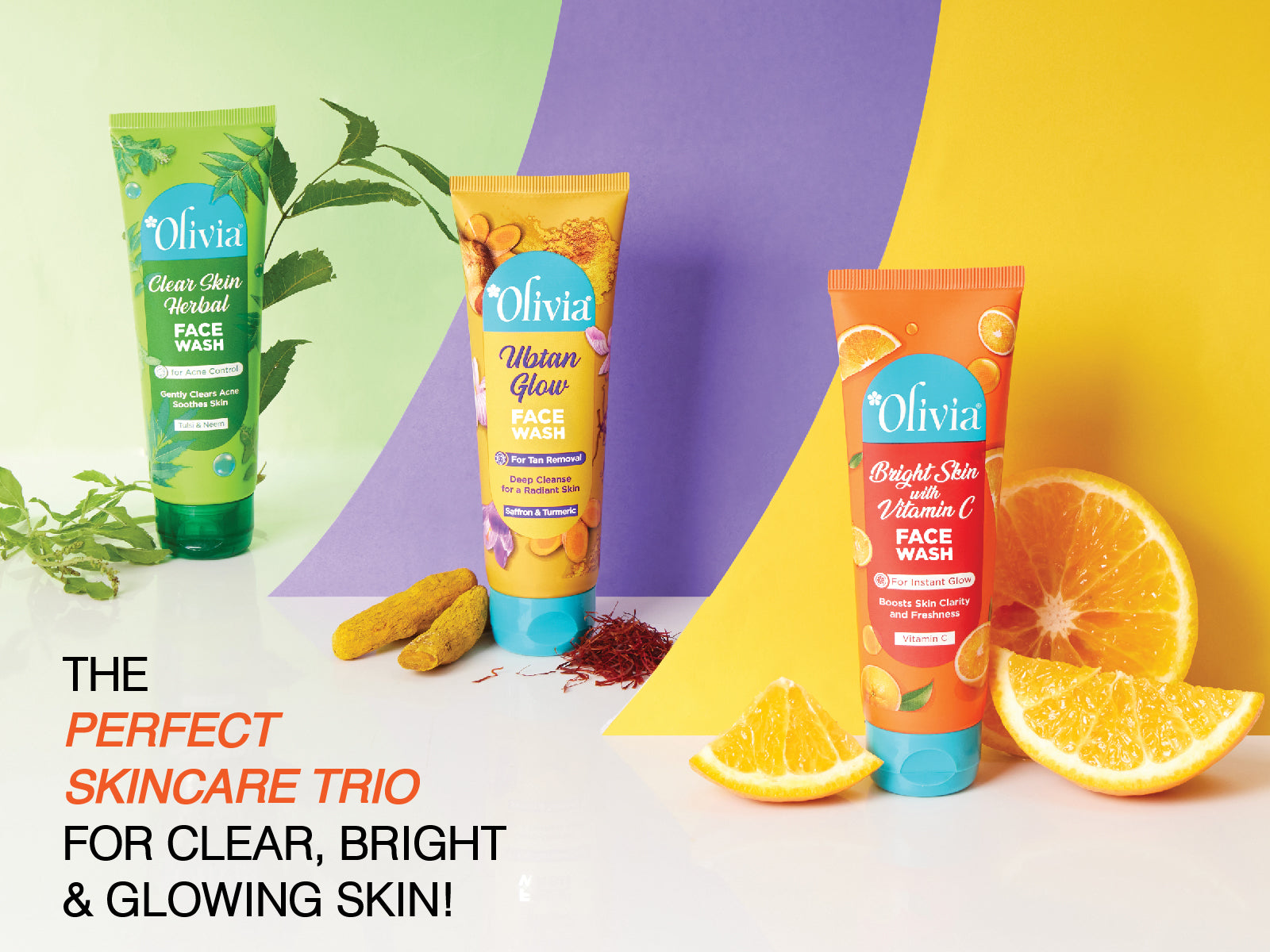 Olivia Bright Skin Face Wash with Vitamin C for Instant Glow