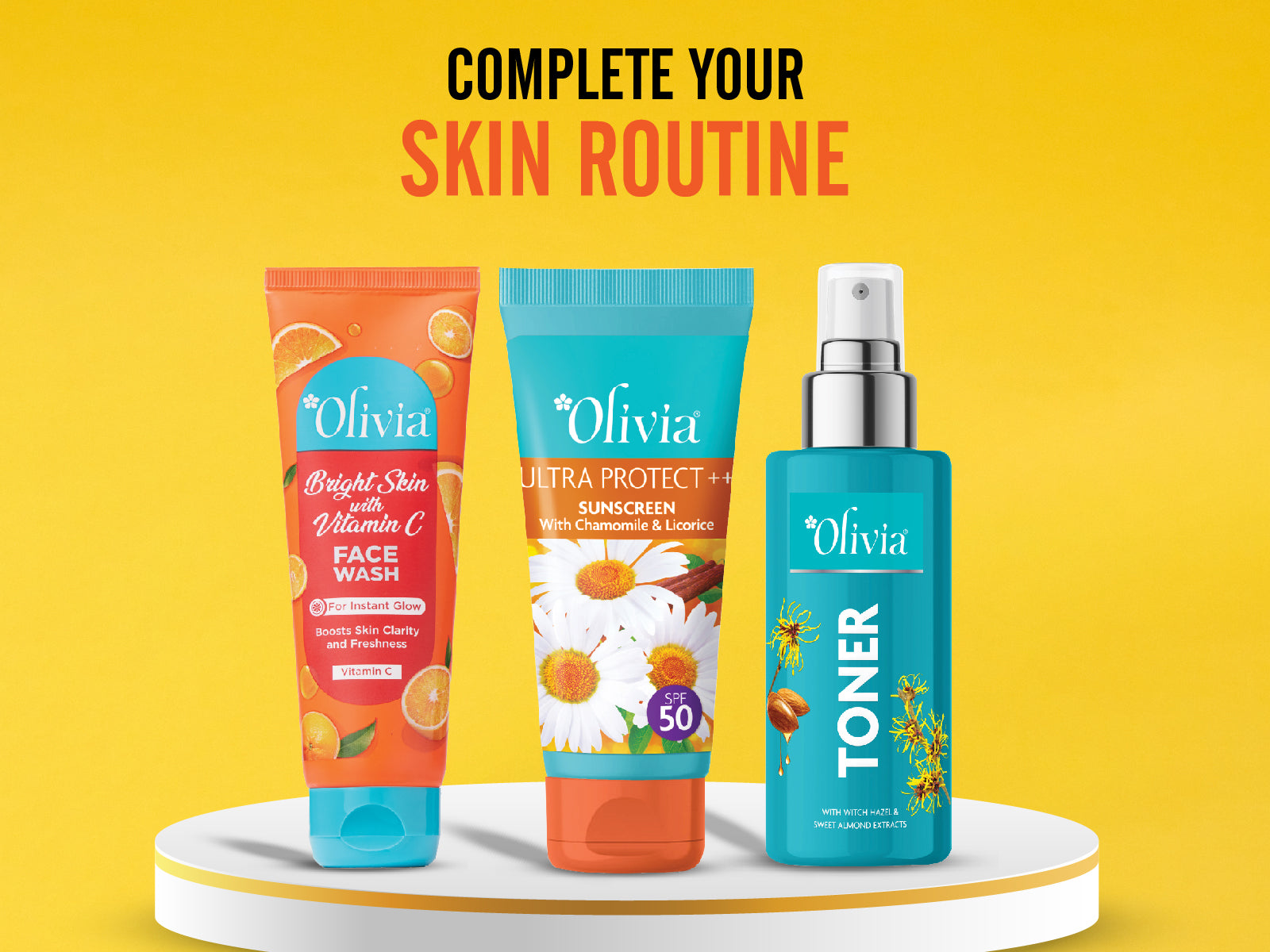 Olivia Bright Skin Face Wash with Vitamin C for Instant Glow