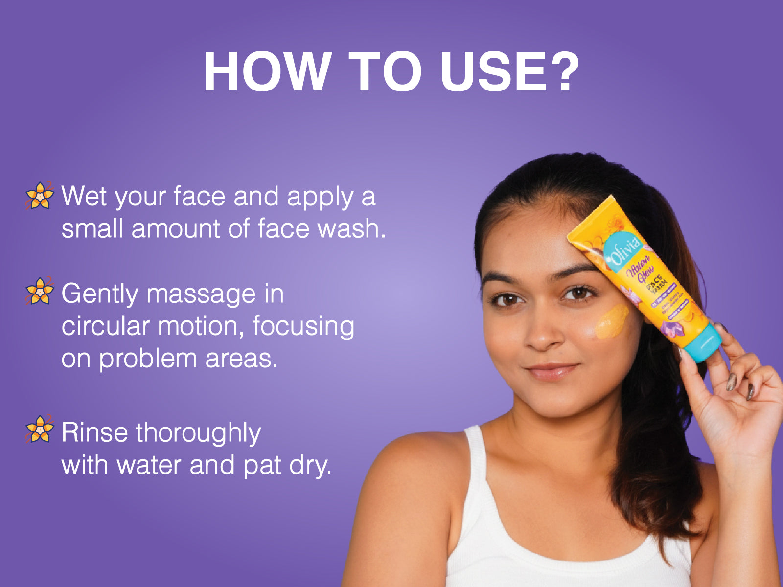 Olivia Ubtan Glow Face Wash for Tan Removal