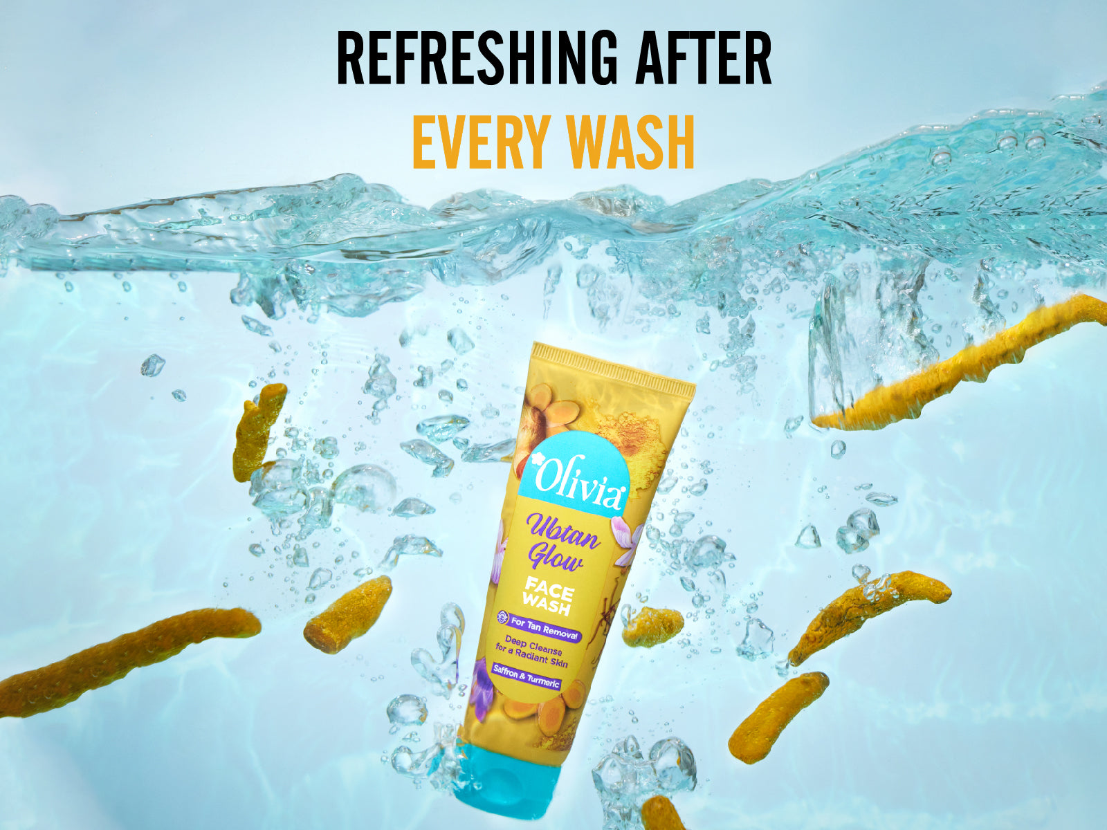 Olivia Ubtan Glow Face Wash for Tan Removal