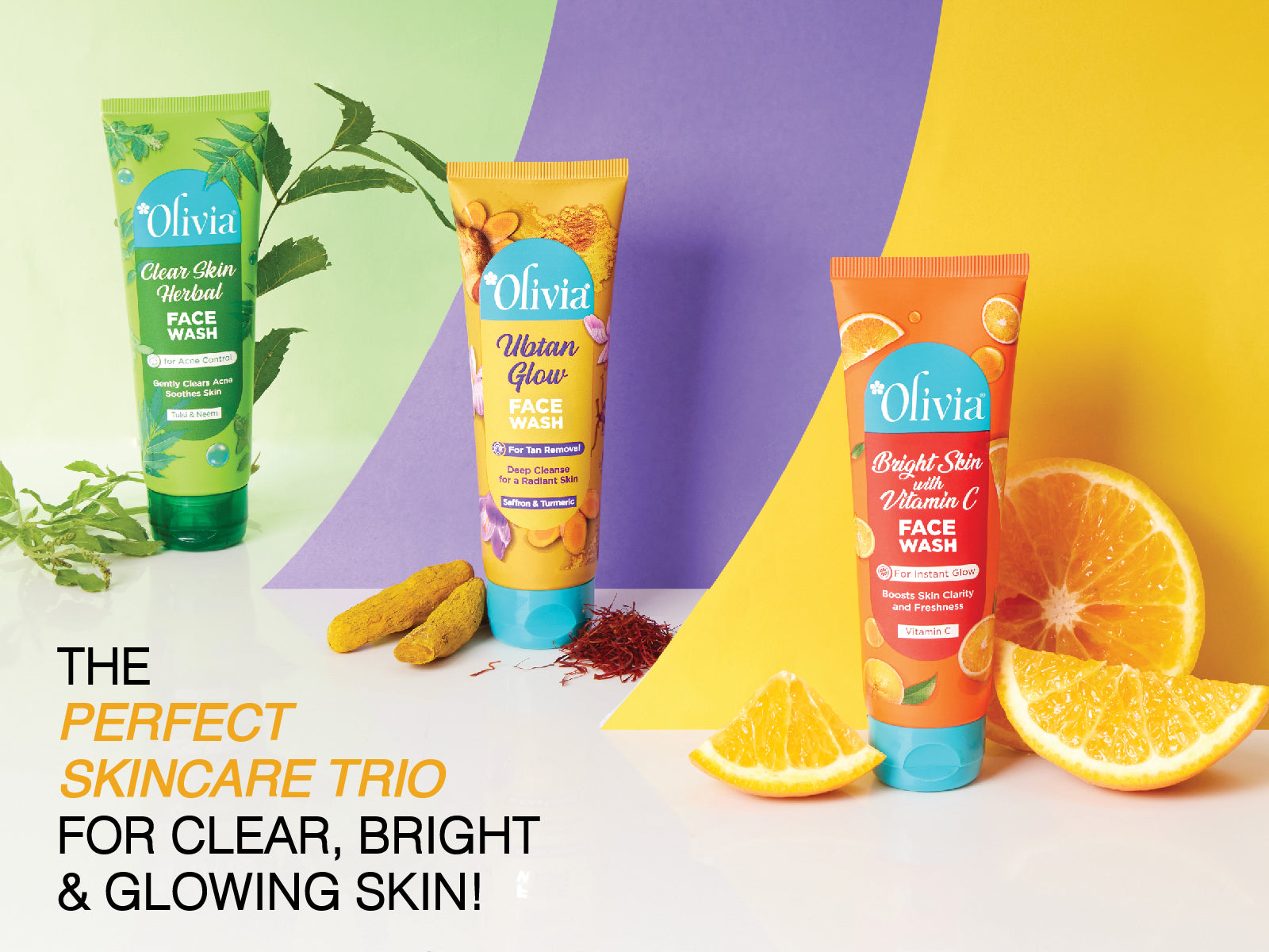 Olivia Ubtan Glow Face Wash for Tan Removal