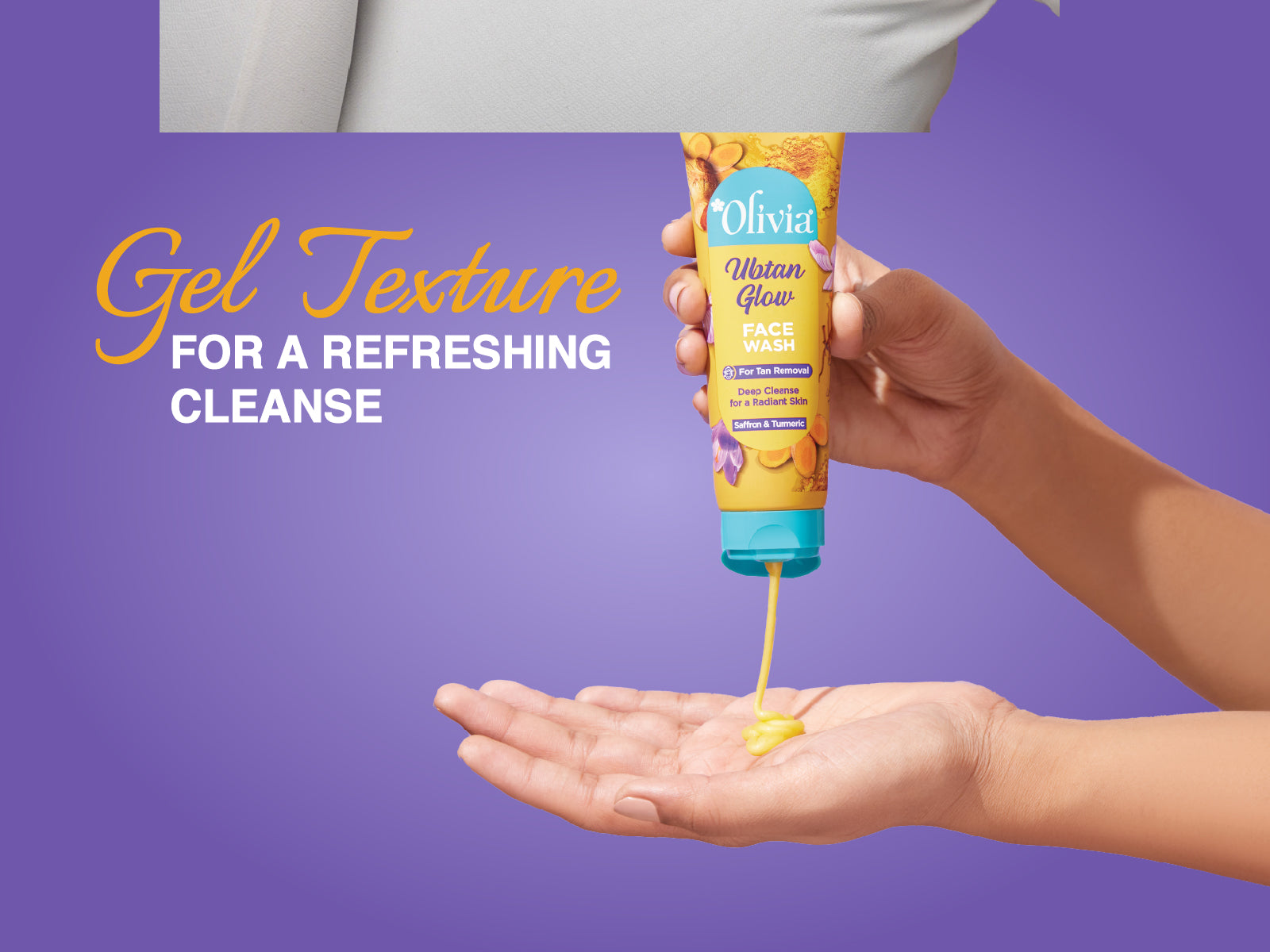 Olivia Ubtan Glow Face Wash for Tan Removal