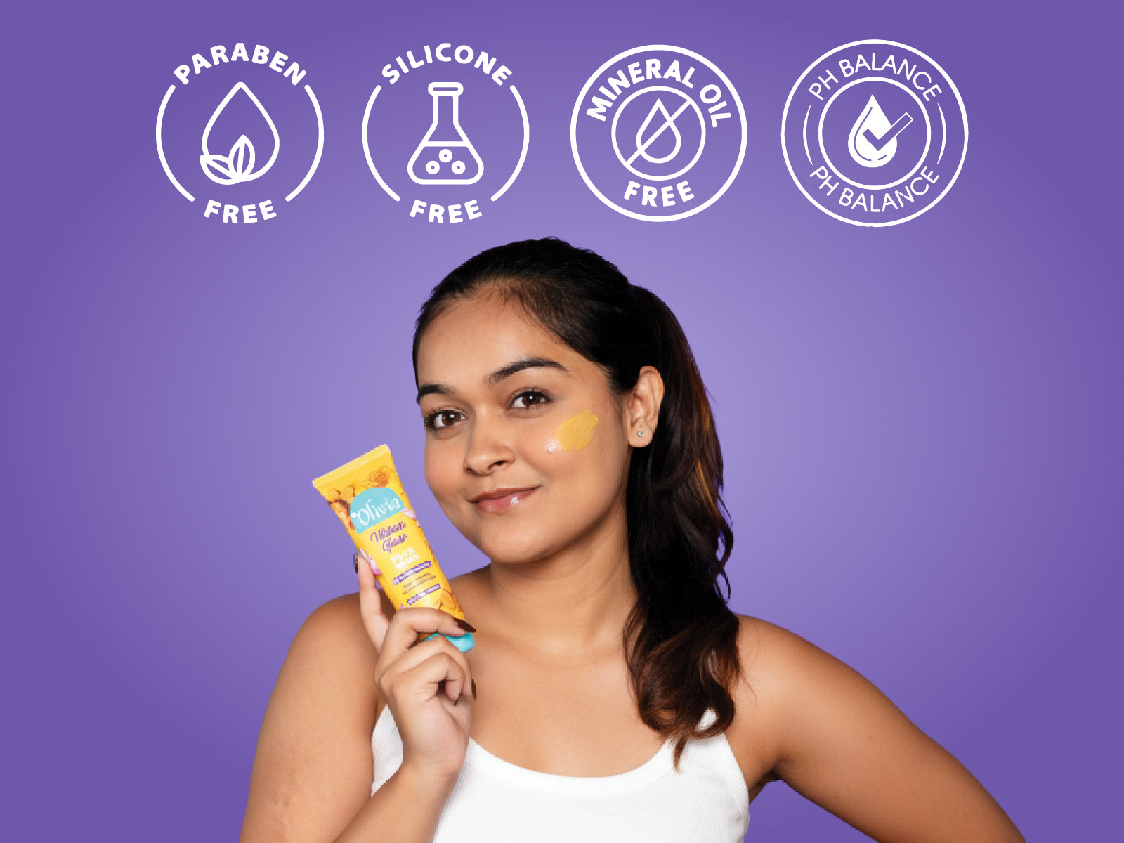 Olivia Ubtan Glow Face Wash for Tan Removal