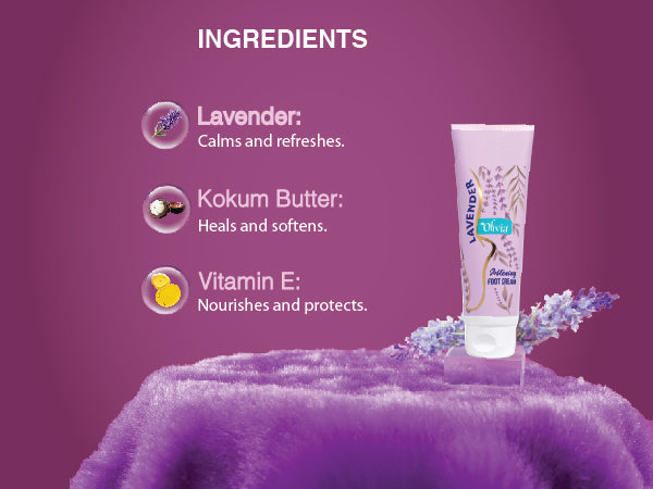 Olivia Softening Foot Cream with Lavender