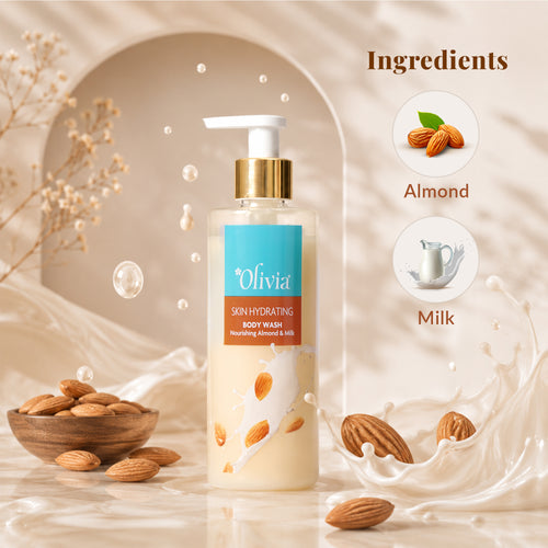 Skin Hydrating Body Wash with Nourishing Almond and Milk