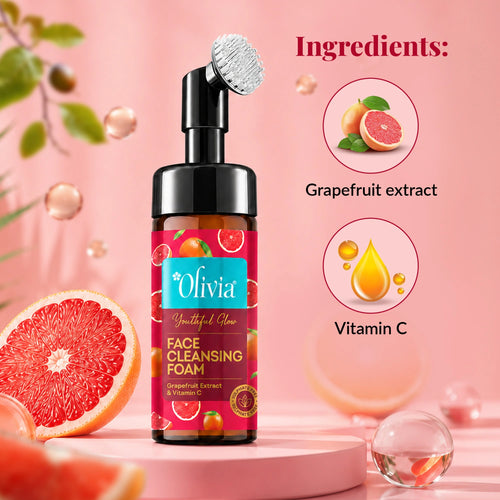 Youthful Glow Face Cleansing Foam with Grapefruit Extract & Vitamin C