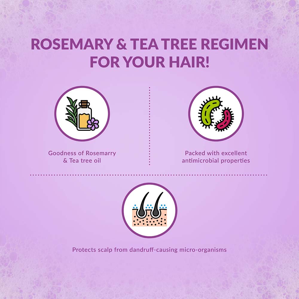 Dandruff Defense Shampoo with Rosemary & Tea Tree oil Olivia Beauty