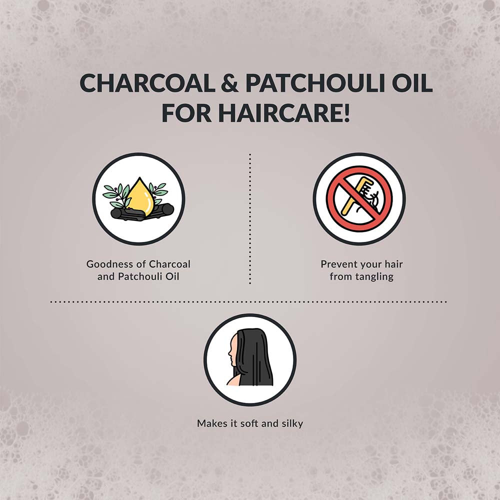 Frizz Resist Shampoo with Charcoal & Patchouli Oil Olivia Beauty