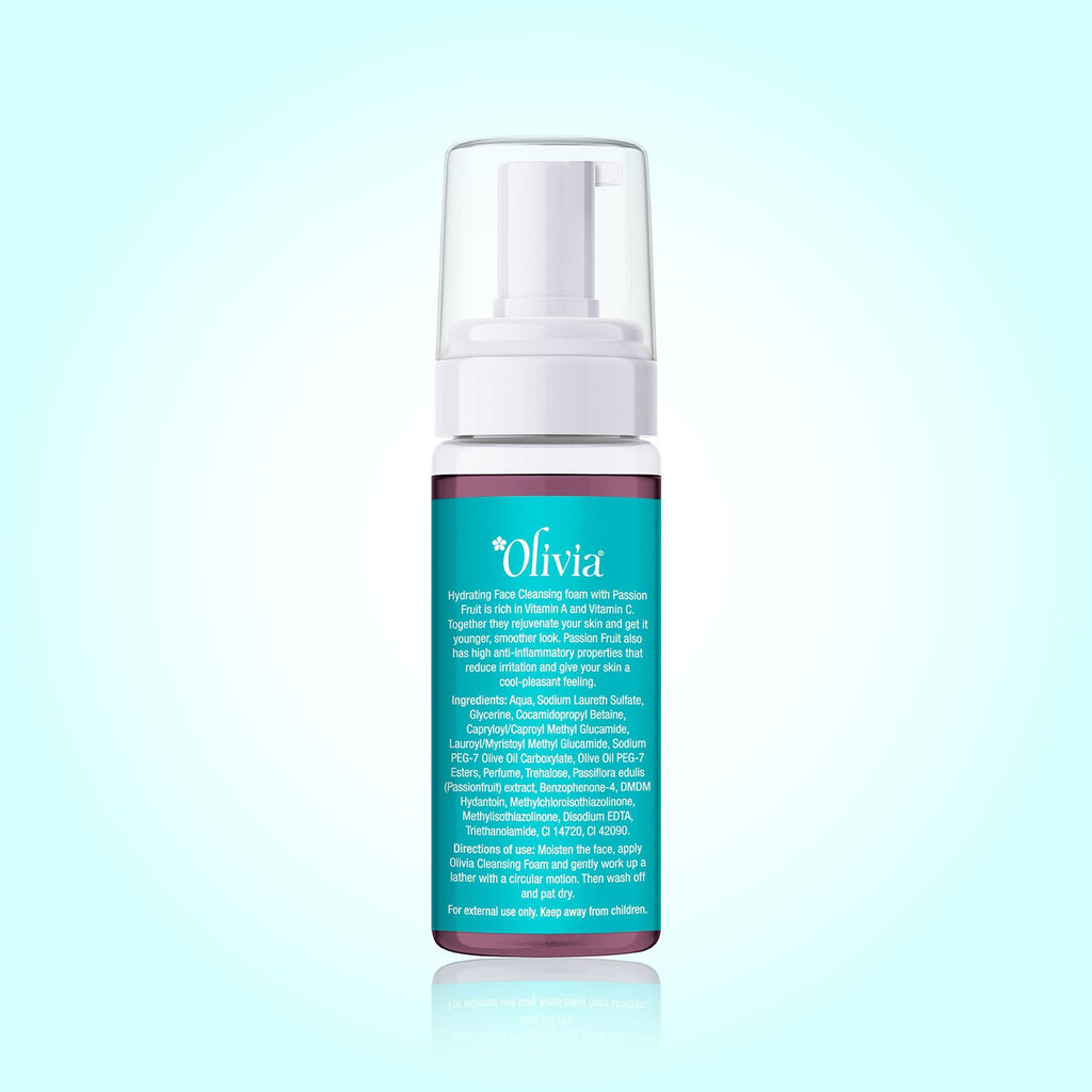 Hydrating Face Cleansing Foam with Passion Fruit Olivia Beauty