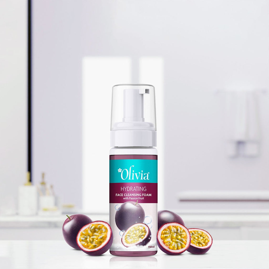 Hydrating Face Cleansing Foam with Passion Fruit Olivia Beauty