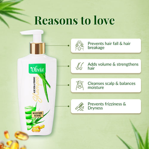 Moisture Revive Shampoo with Aloe Vera & Vitamin E | 200ml
