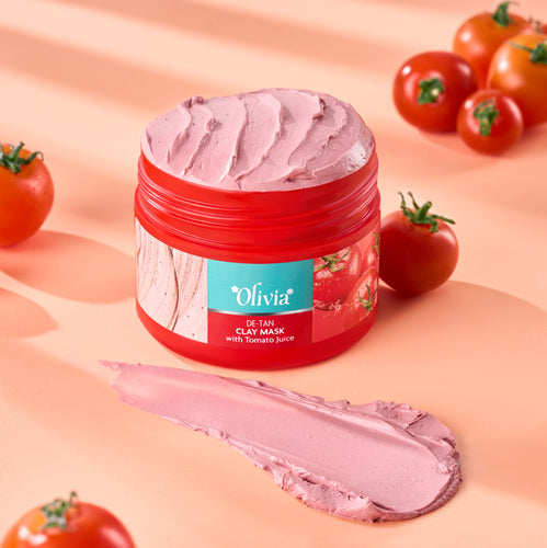 Olivia De-Tan Clay Mask with Tomato Juice