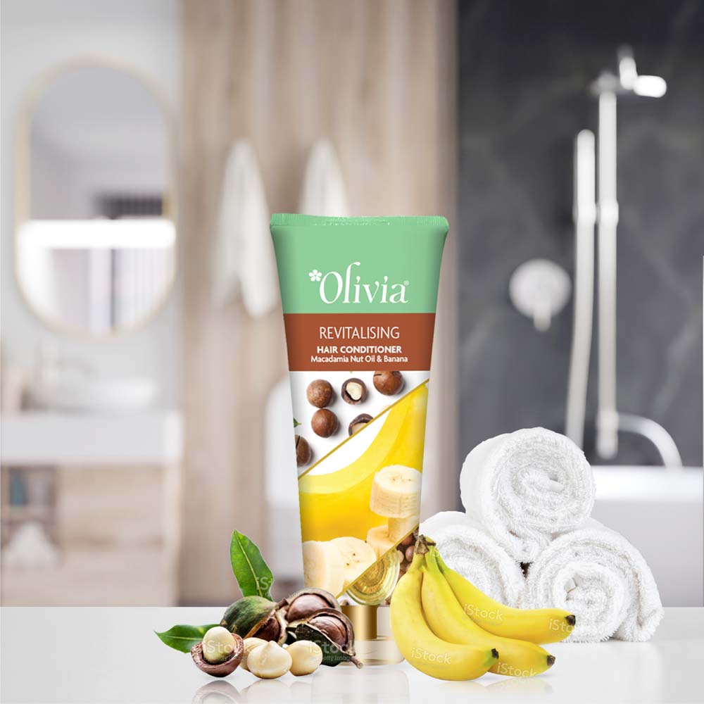 Revitalizing Hair Conditioner with Macadamia Oil & Banana Olivia Beauty