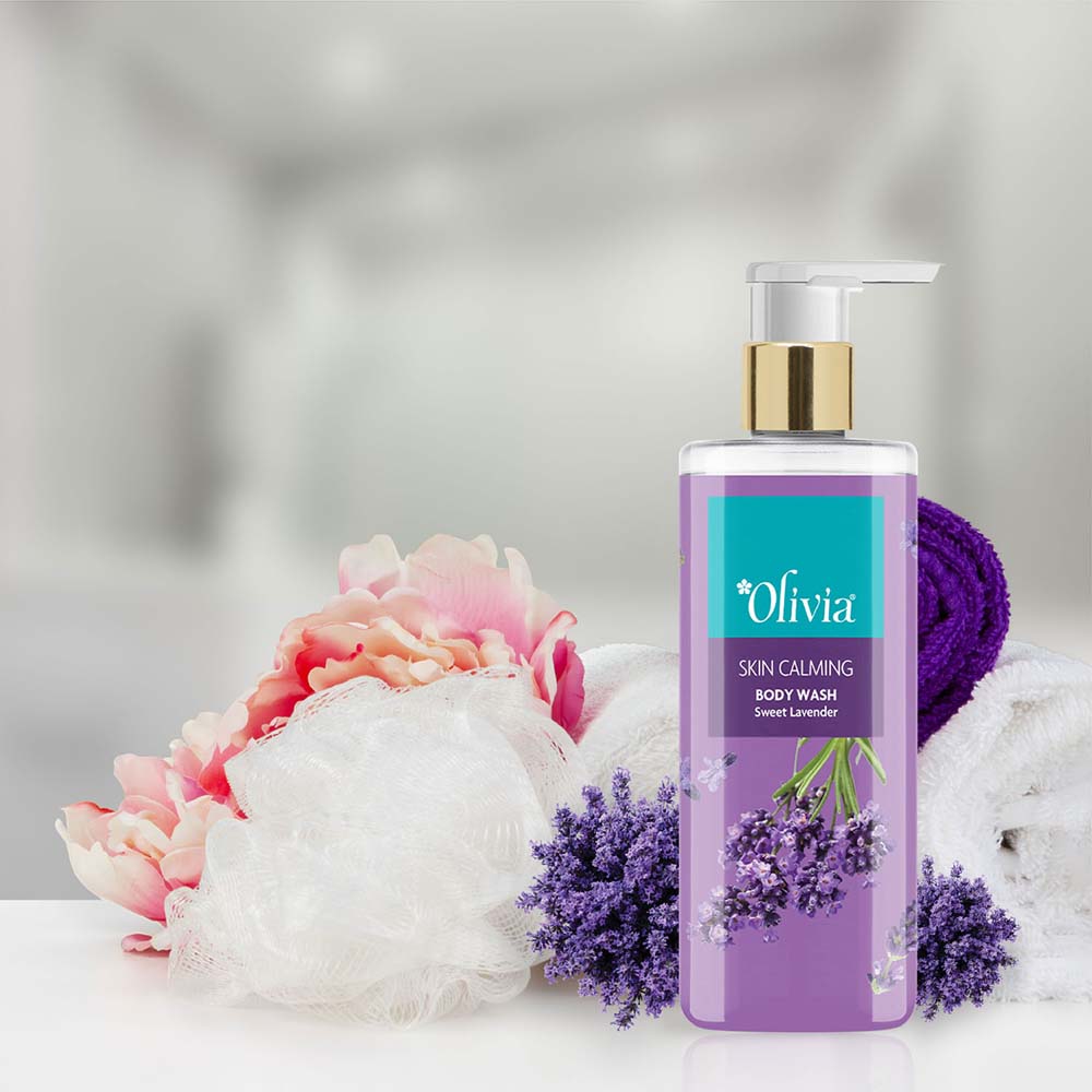 Skin Calming Body Wash with Sweet Lavender Olivia Beauty