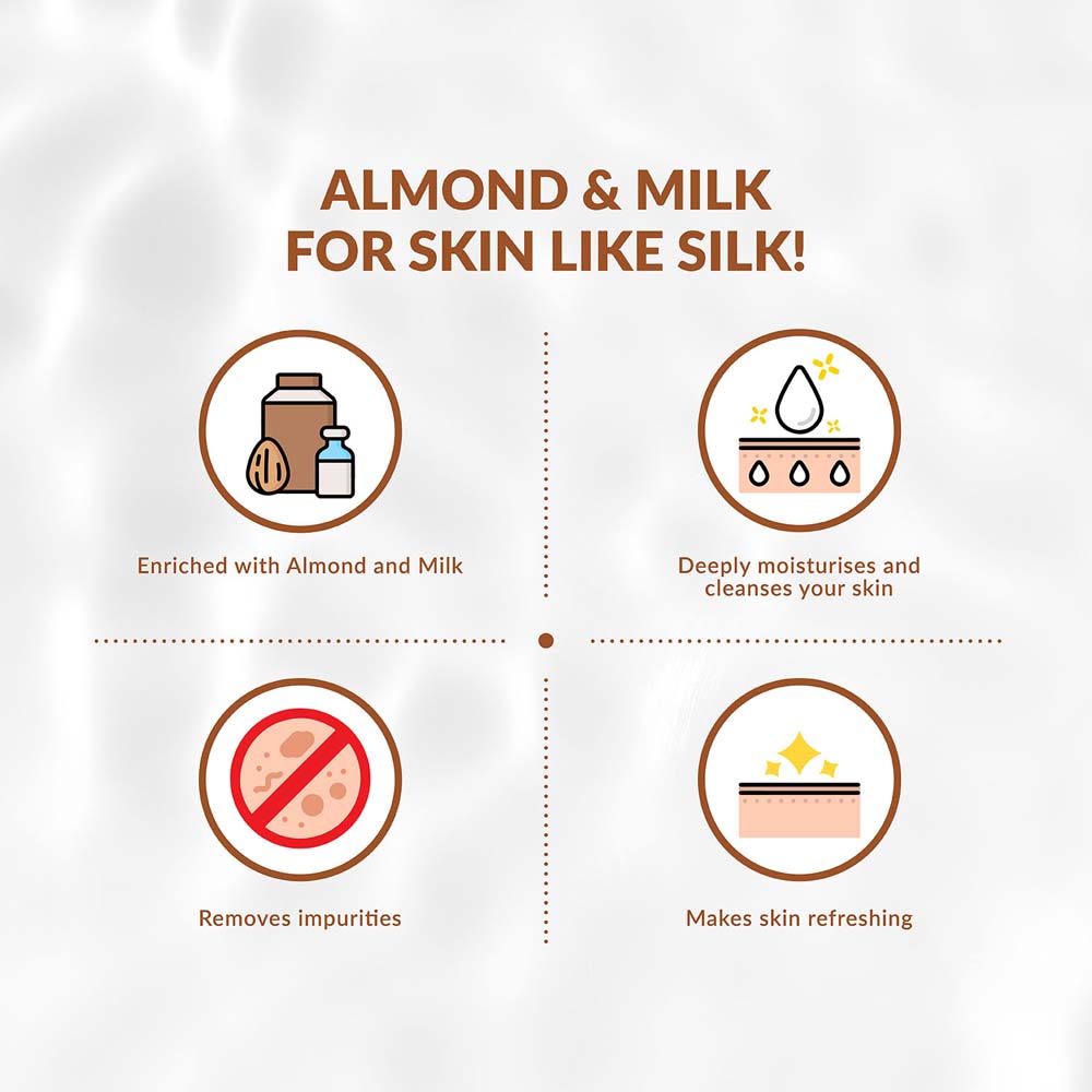 Skin Hydrating Body Wash with Nourishing Almond and Milk Olivia Beauty