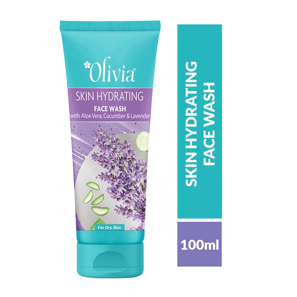 Skin Hydrating Face Wash with Aloe Vera Cucumber and Lavender Olivia Beauty