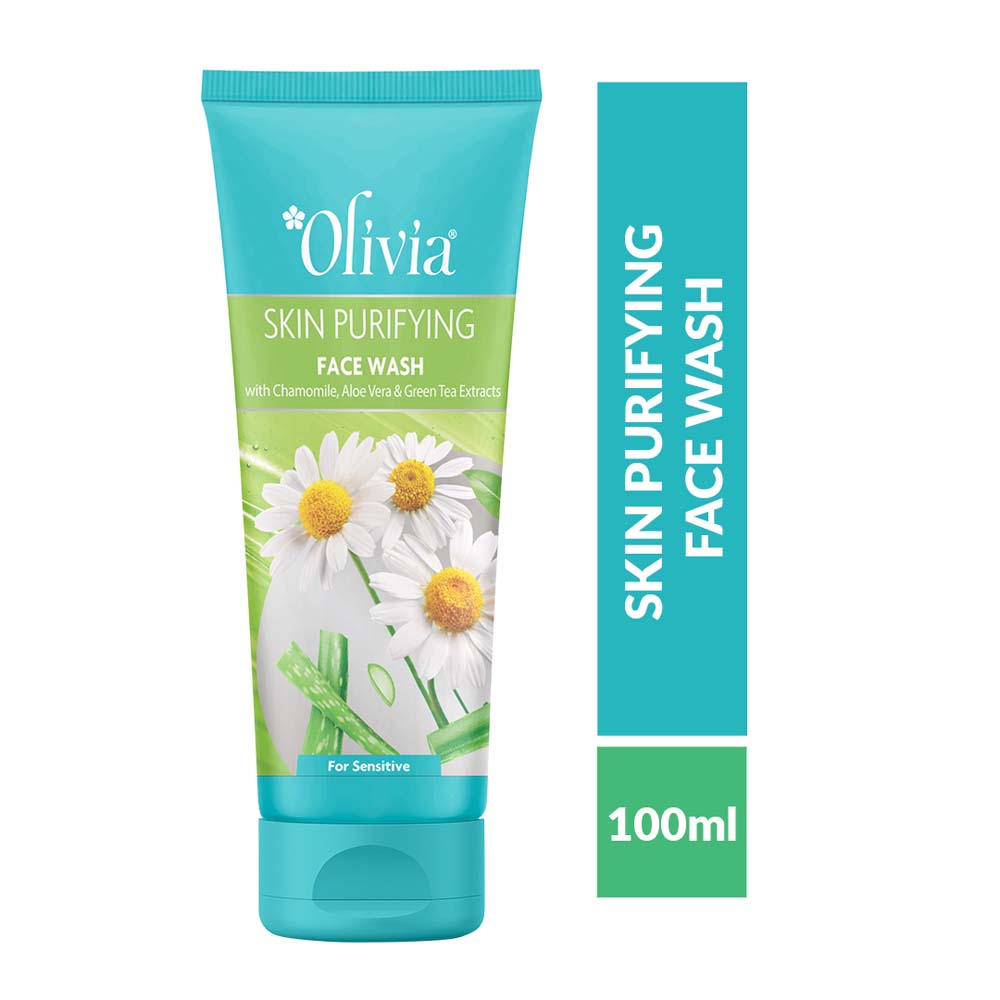 Skin Purifying Face Wash with Chamomile Aloe Vera and Green Tea Extracts Olivia Beauty